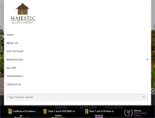 Tablet Screenshot of majesticcottages.com